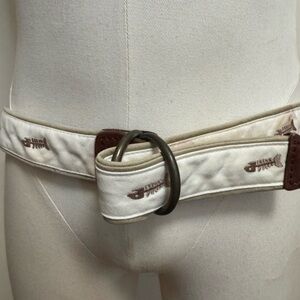 J. Crew Brown Leather Accent Belt